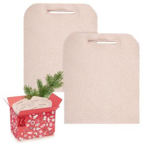 Terry Cloth Pot Holders for Kitchen 9 x 12 Inch. Pack of 72 Natural Color Hot Pads for Kitchen. Washable Pot Holder with Hand Hole. Thick Cotton 460 F
