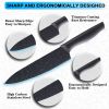 12-Piece Granite Kitchen Knife Set, High Carbon German Stainless Steel Knives Set with Blade Guards, Non-stick Coating, Ultra Sharp, Dishwasher Safe